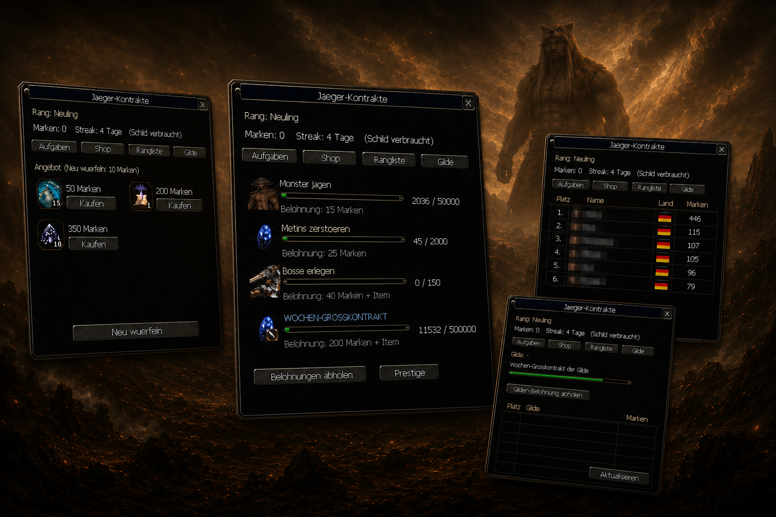 Hunter Contracts